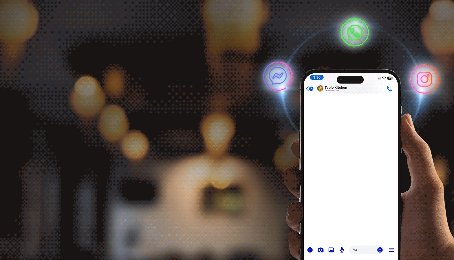 Restaurant dining scene